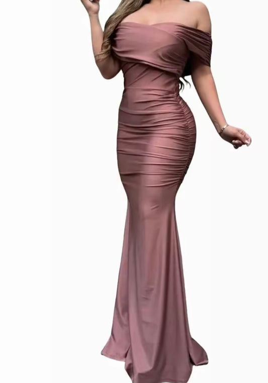 OFF-SHOULDER MAXI DRESS